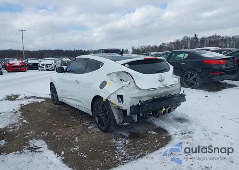 2016 Hyundai Veloster Turbo from USA, damaged, VIN KMHTC6AE0GU266179